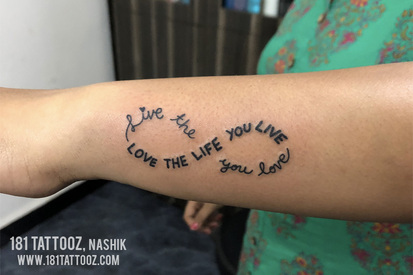Arm Live The Life You Love Tattoo